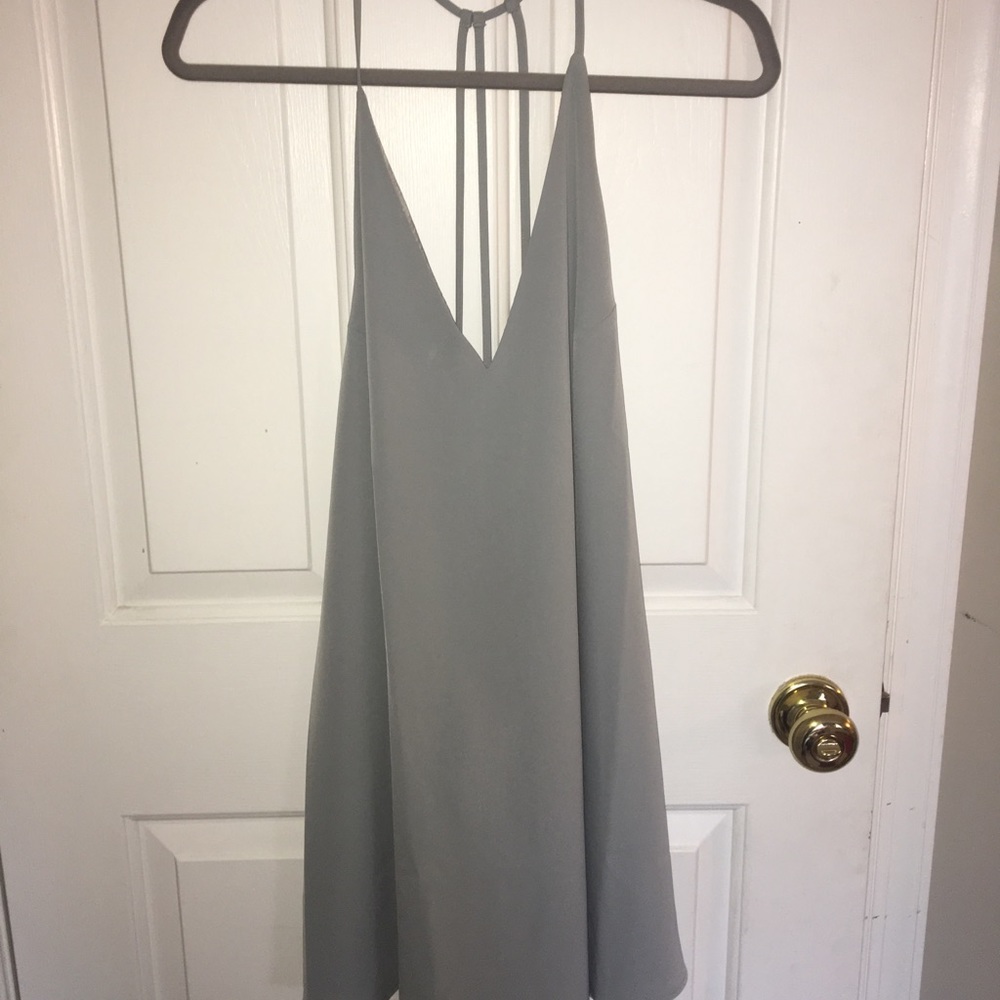 light blue dress